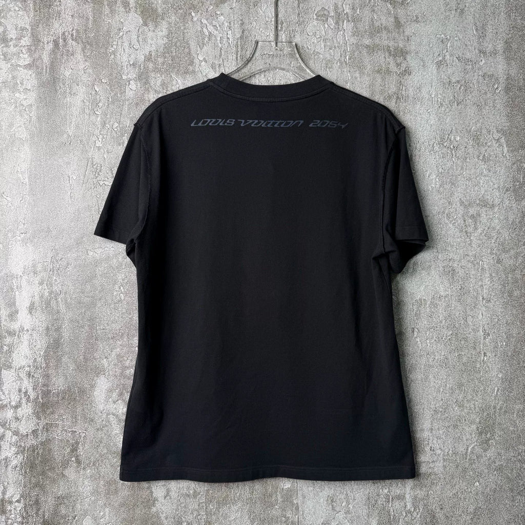 Louis Vuitton Print Crew Neck Short Sleeve Shirt