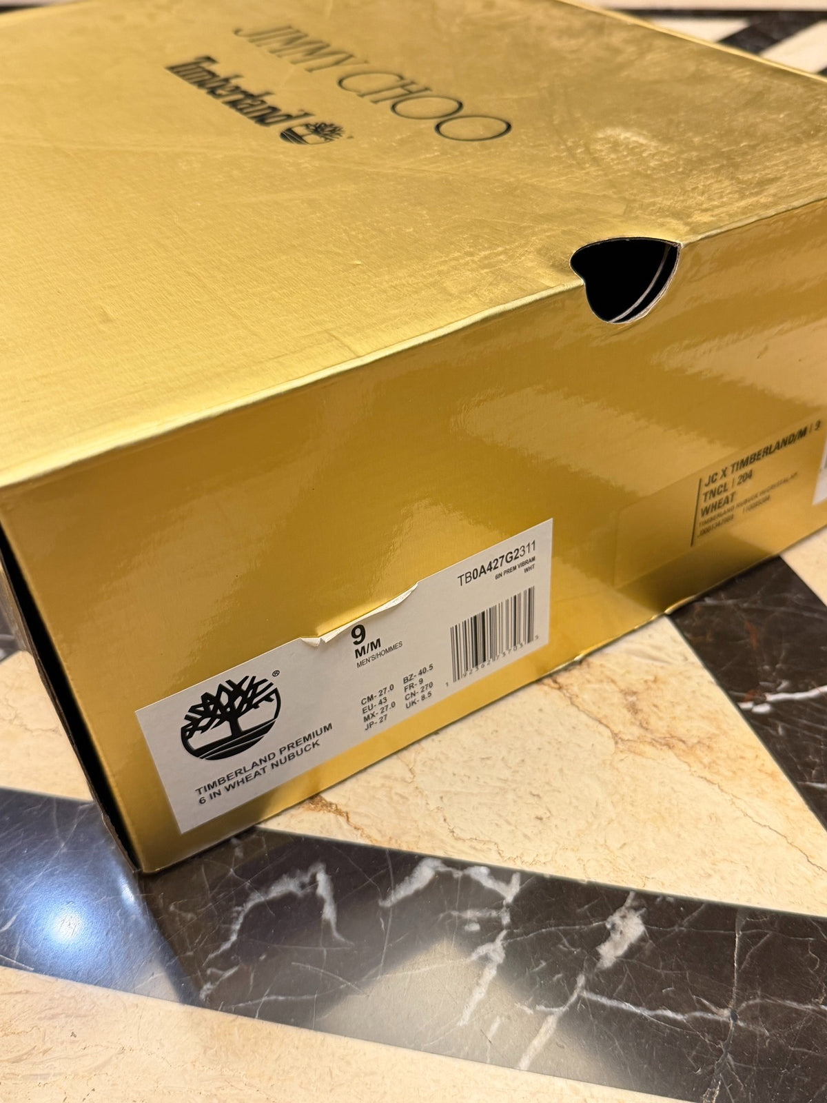 Jimmy Choo Timberland Yellow Boots