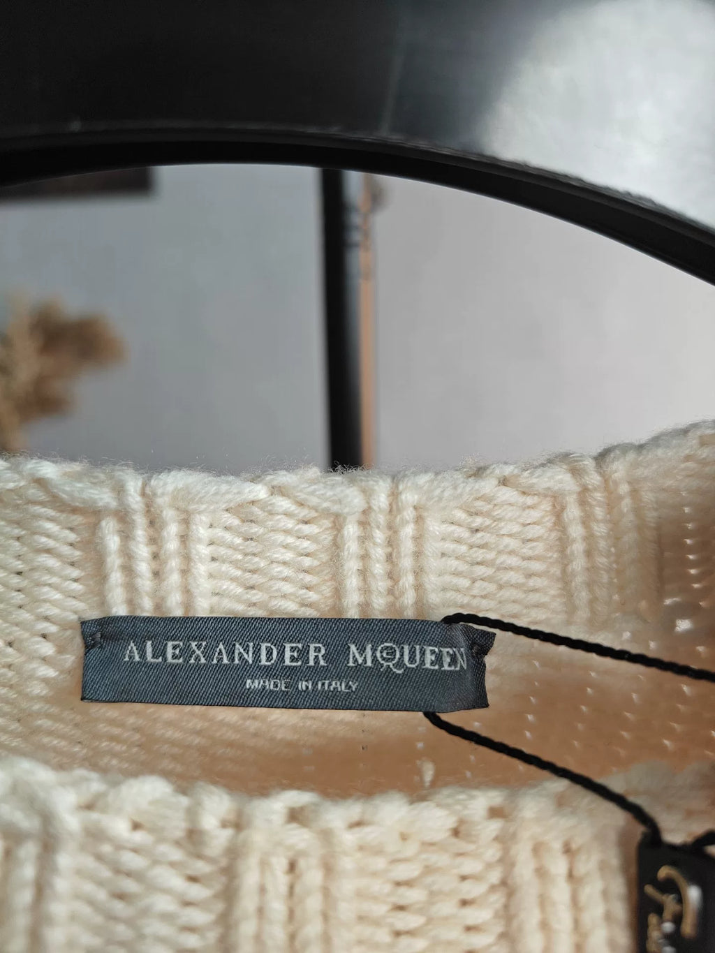 Alexander McQueen Cross Lacing Knit Sweater