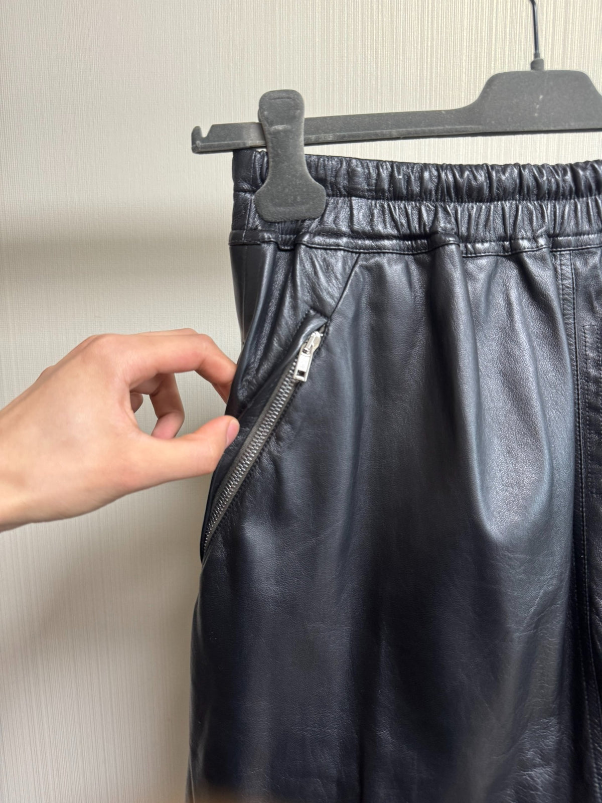 Rick Owens 22FW Leather Shorts