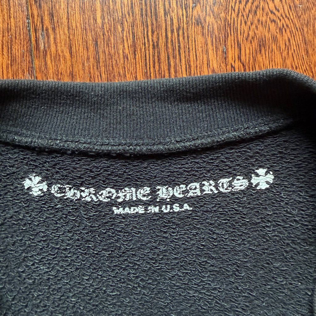 Chrome Hearts Croco Heart Black Matty Boy Collaboration Floral  Sweatshirt