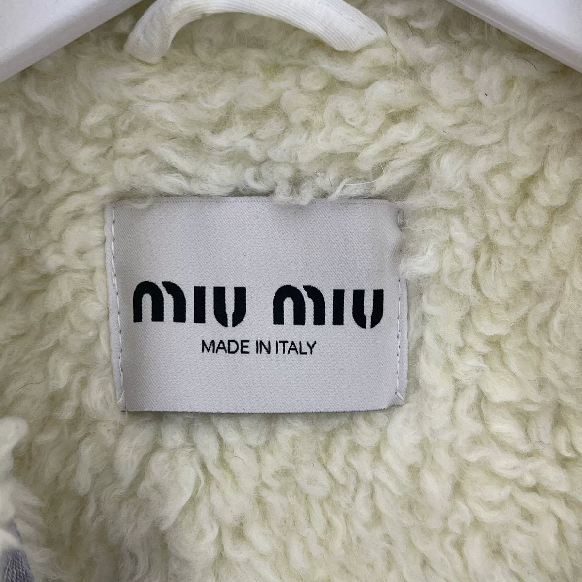 Miu Miu shearling denim jacket