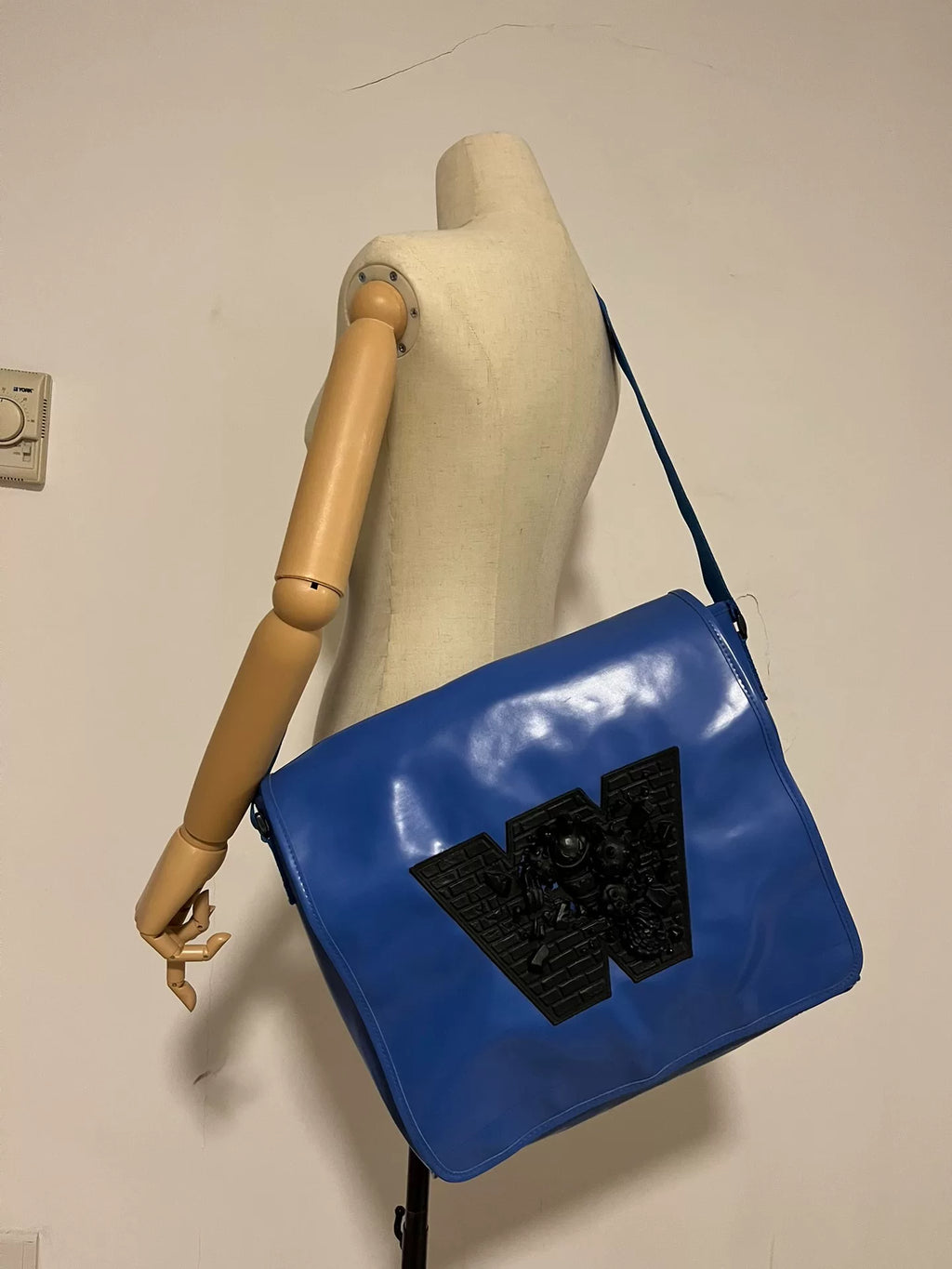 walter van beirendonck wlt 3D pattern crossbody bag