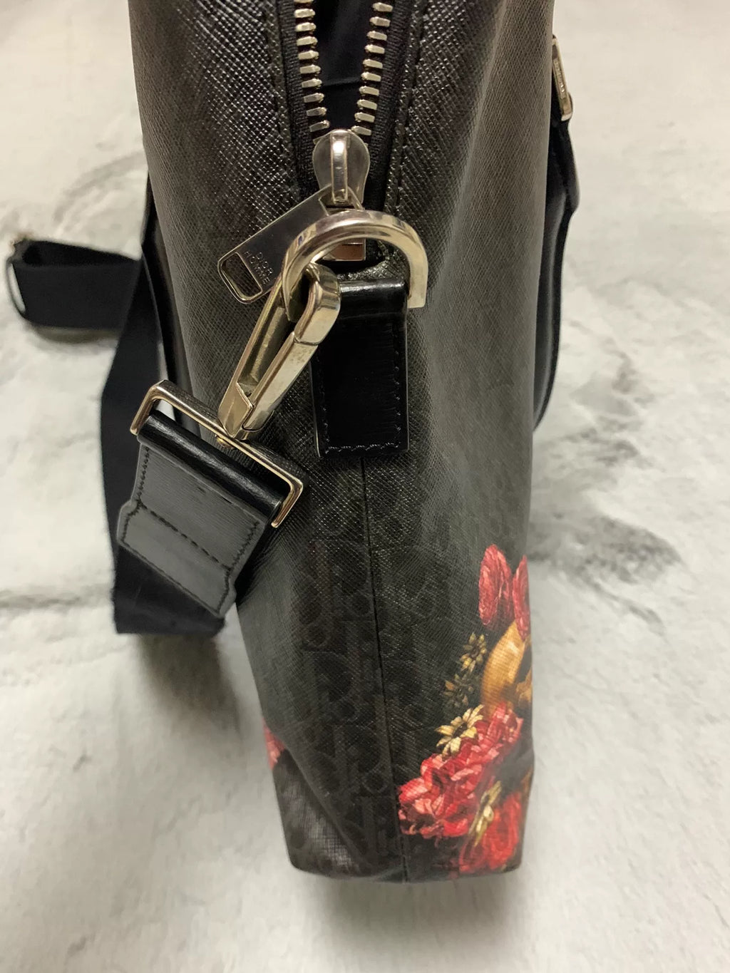 Dior Homme 17SS Floral Skull Tote Bag