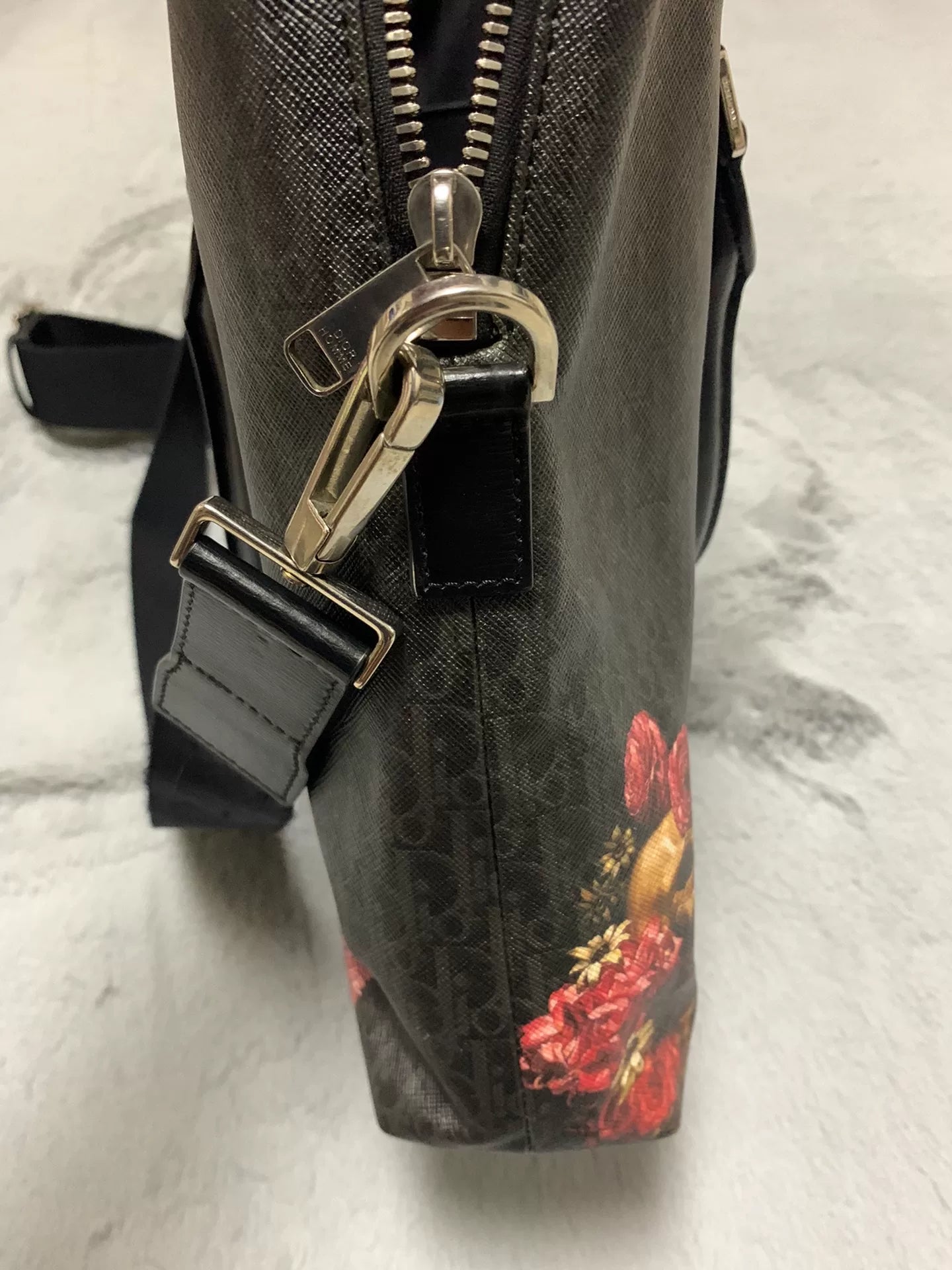 Dior Homme 17SS Floral Skull Tote Bag