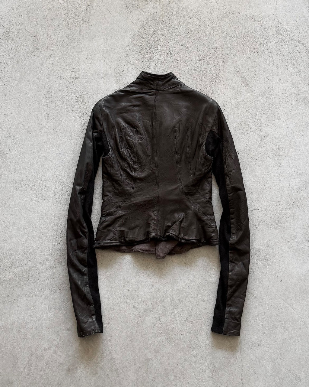Rick Owens 2000s Lambskin Zip-Up Jacket