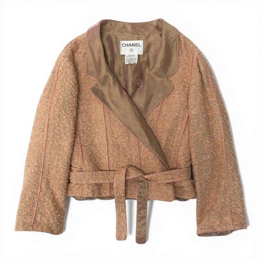Chanel 1999 Tweed Knit Cropped Jacket