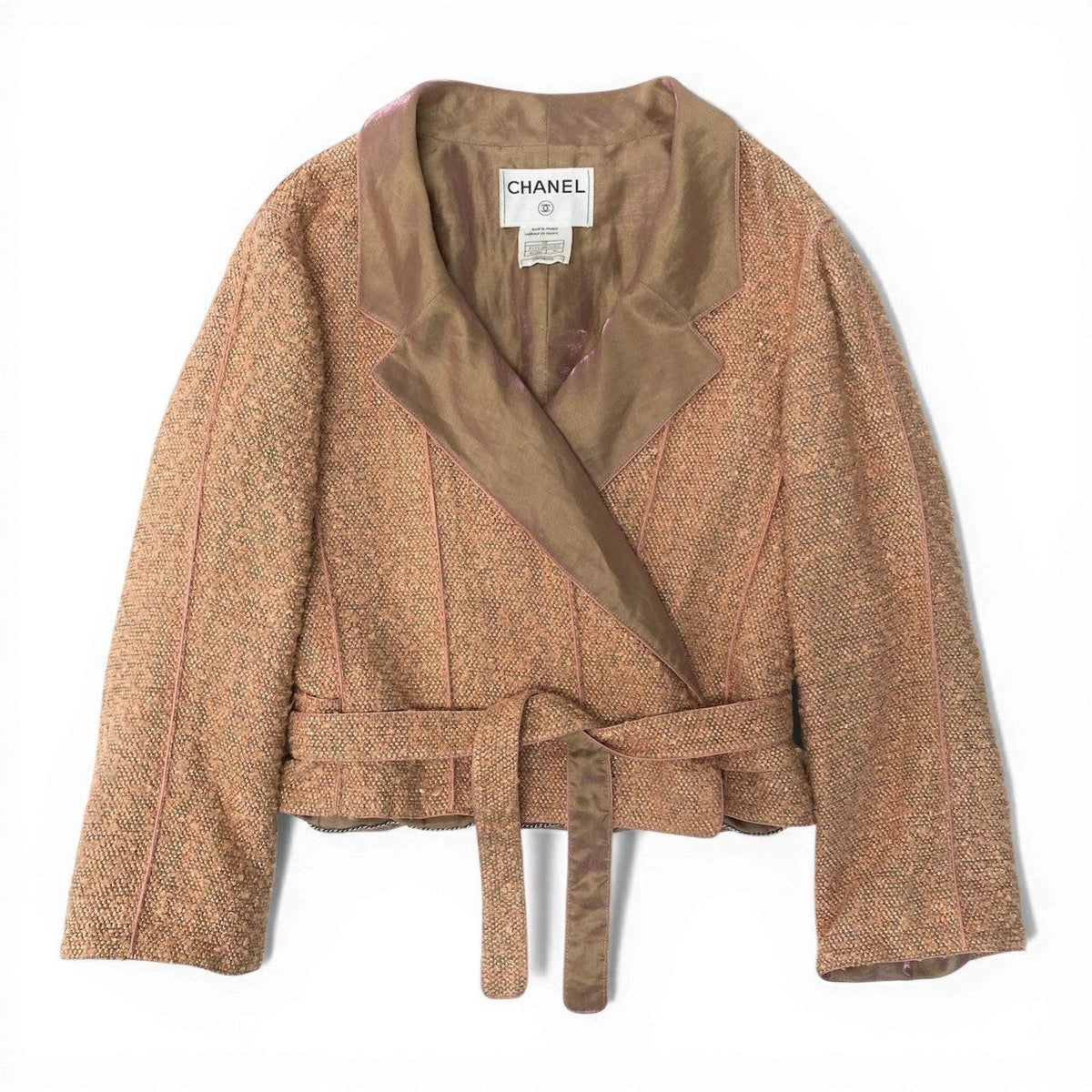 Chanel 1999 Tweed Knit Cropped Jacket