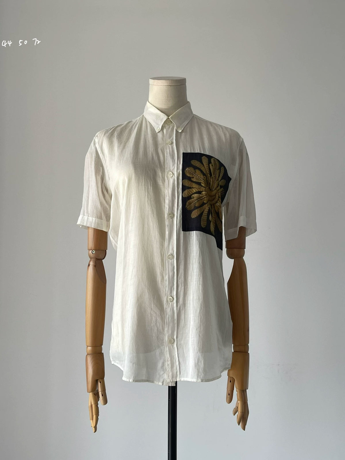 Dries Van Noten SS14 Flower Wheel Short Sleeve Shirt