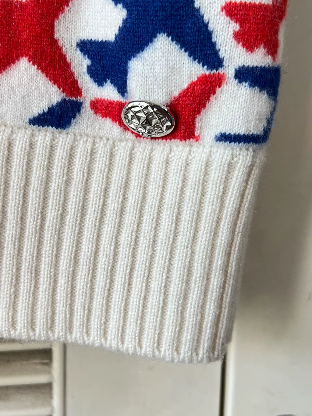 Chanel short-sleeve knit sweater