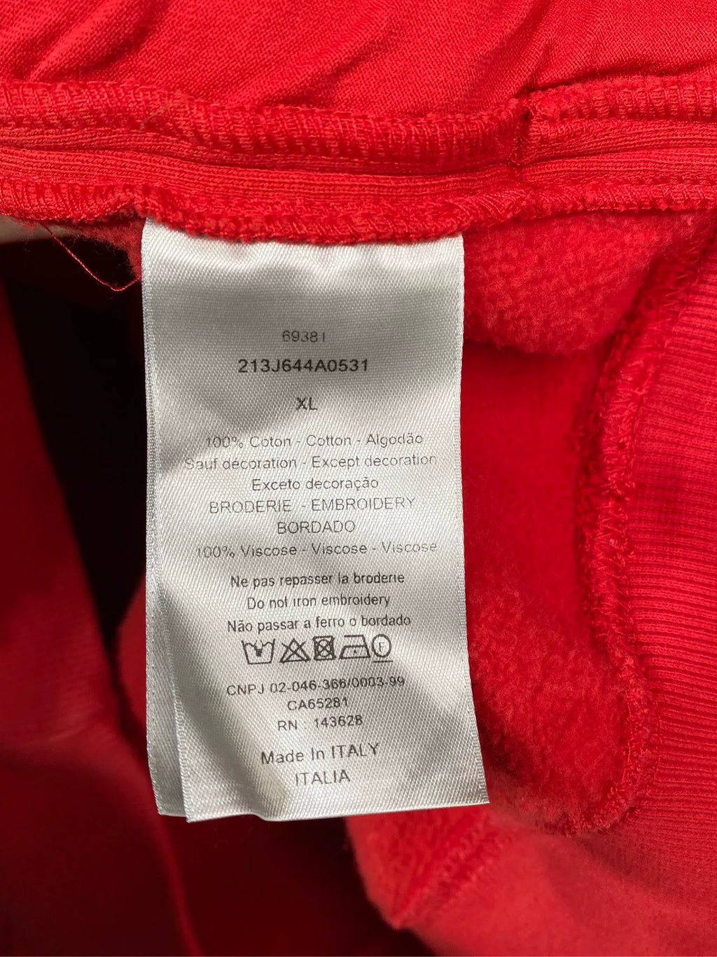 Dior Kenny Scharf Hooded Embroidered Red Hoodie