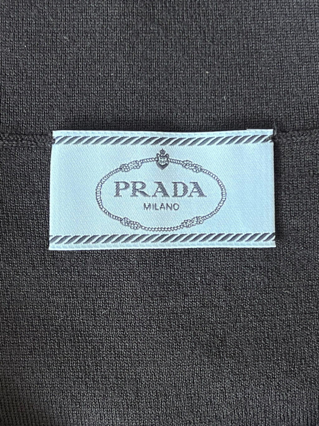 Prada Black Turtleneck Zip Knit Sleeveless Vest