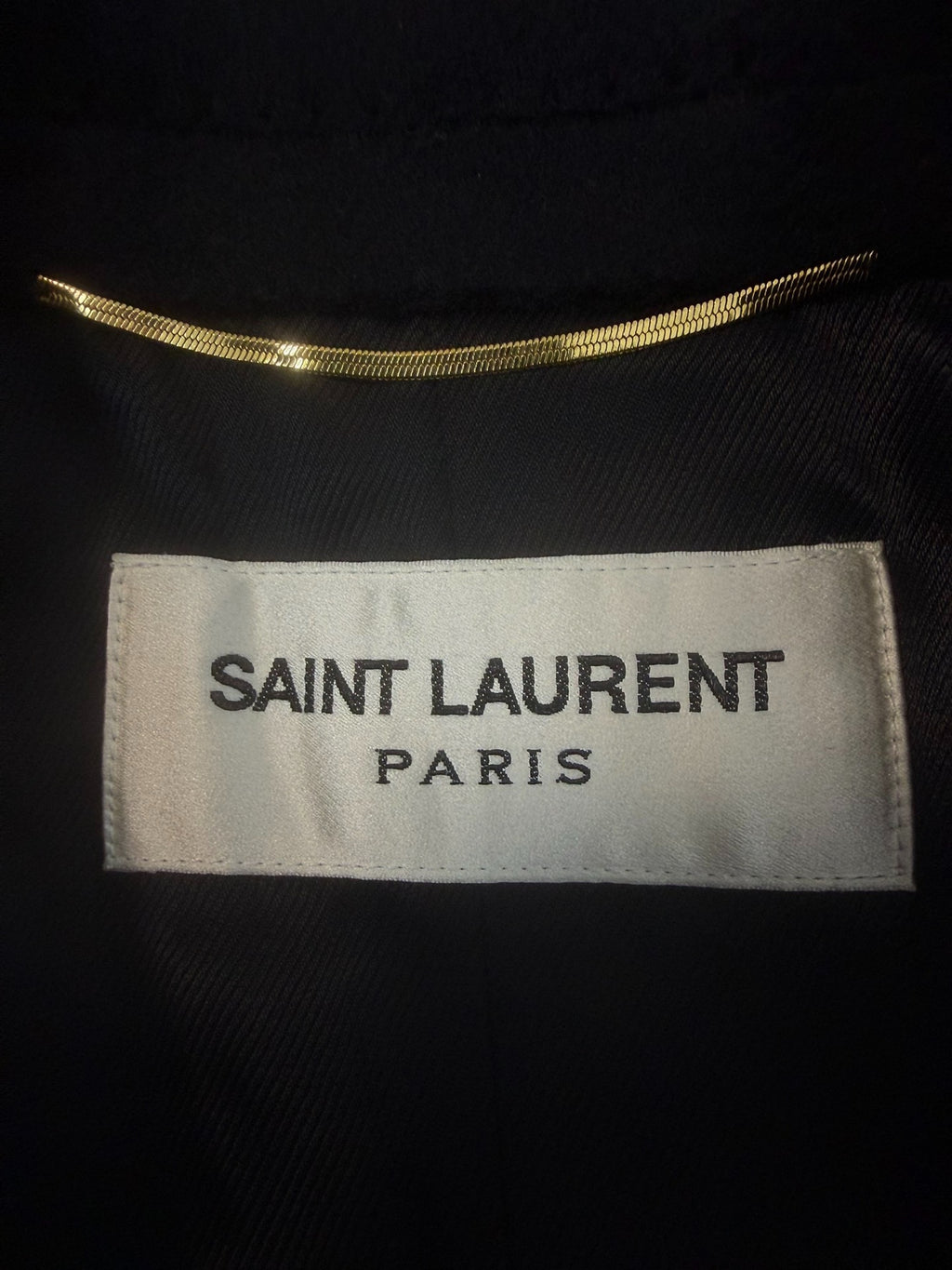 Saint Laurent 16fw Black Cashmere Coat