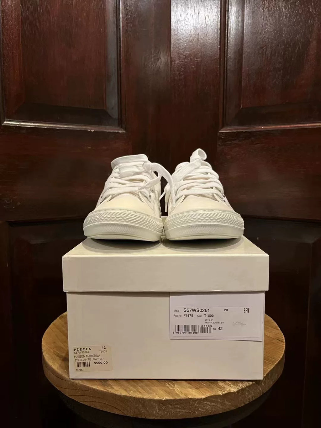 Maison Margiela White Stereotype Low-Top Canvas Sneakers