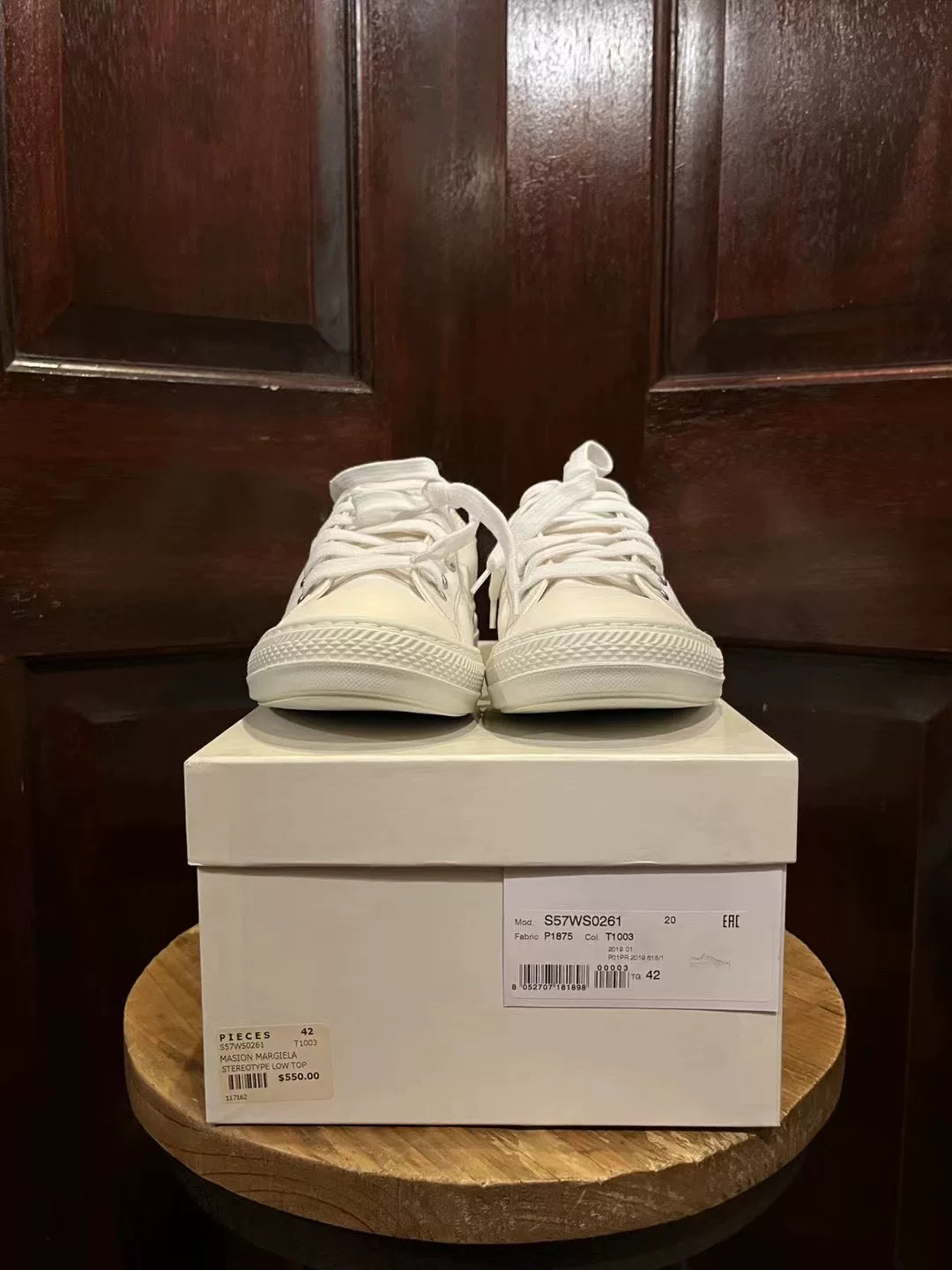 Maison Margiela White Stereotype Low-Top Canvas Sneakers