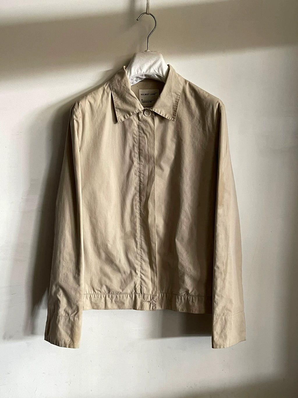 Helmut Lang SS96 Runway Collared Zip-Up Cotton Jacket