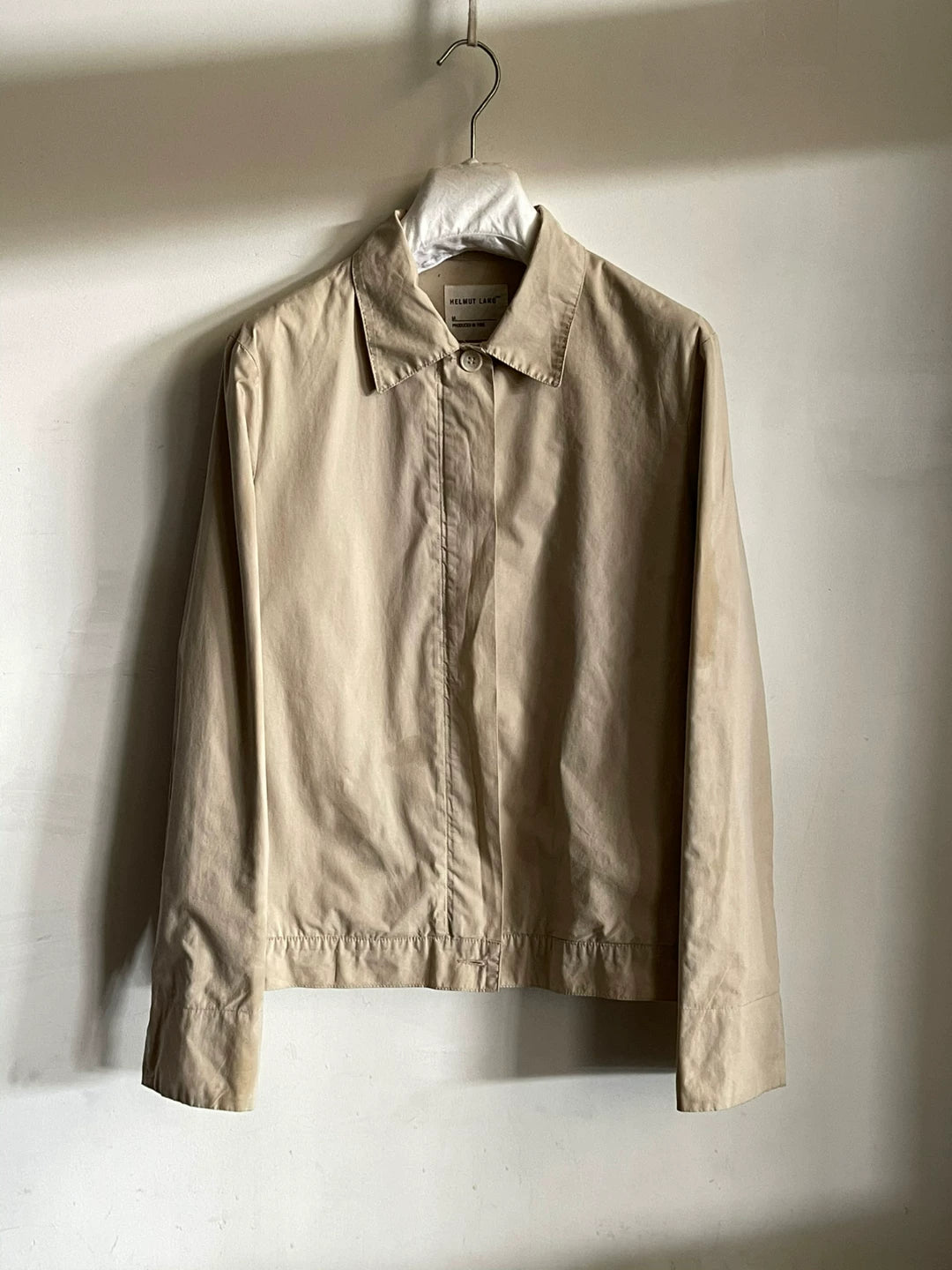 Helmut Lang SS96 Runway Collared Zip-Up Cotton Jacket