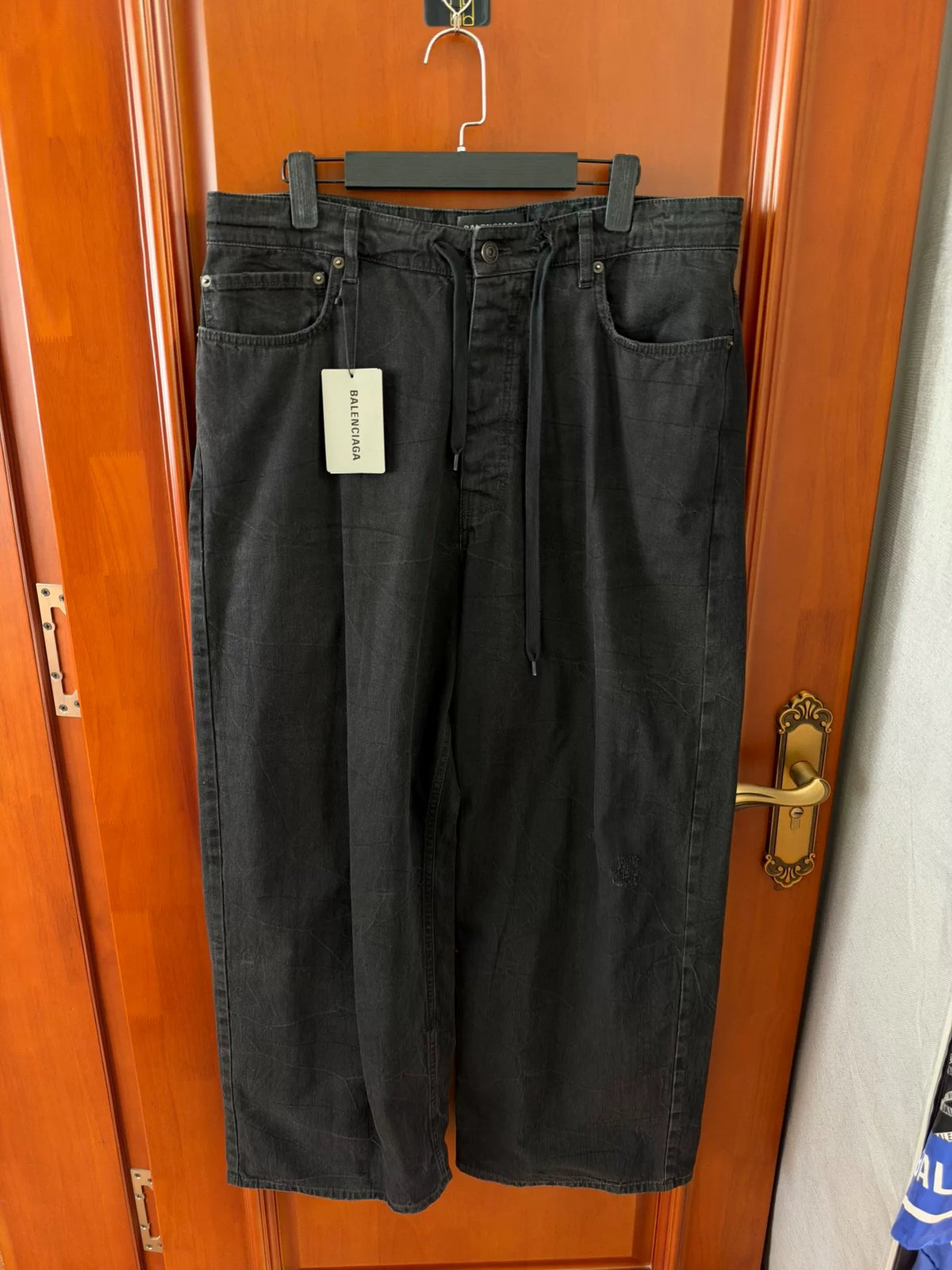 Balenciaga Distressed Hem Denim Jeans