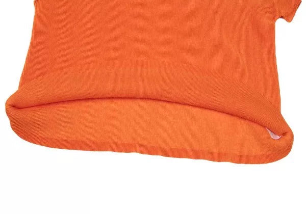 Issey Miyake Vintage Orange Pleated Top