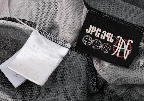 Jean Paul Gaultier Vintage Grey Portrait Mesh Top
