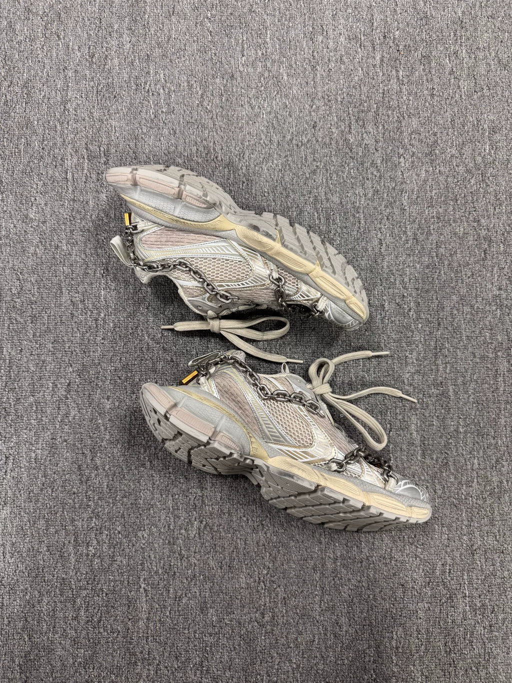 Balenciaga 3XL Light Beige Chain Sneakers