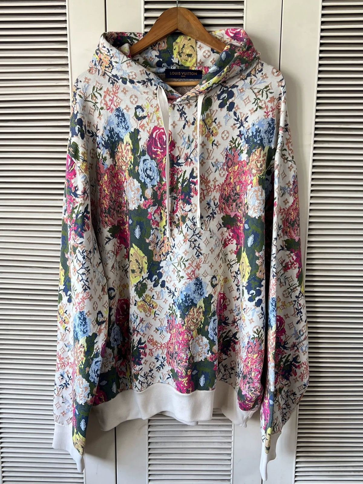 Louis Vuitton Hooded All-Over Print Floral Hoodie