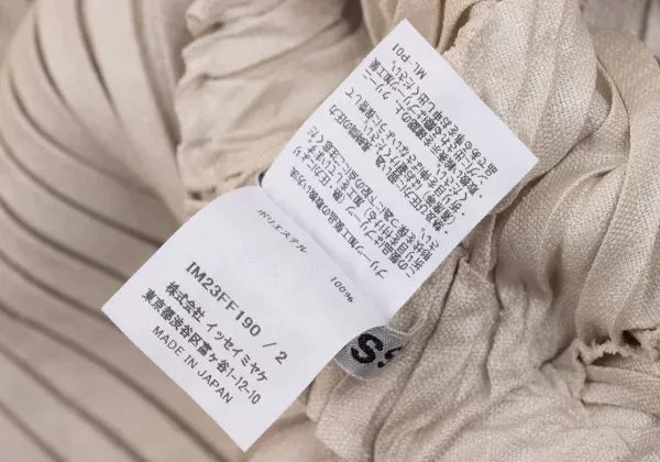 Issey Miyake Vintage Beige Pleated Pants