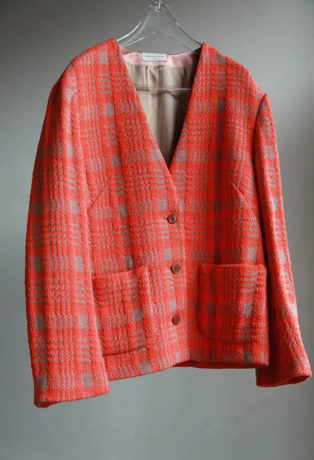 Dries Van Noten Wool Plaid Jacket
