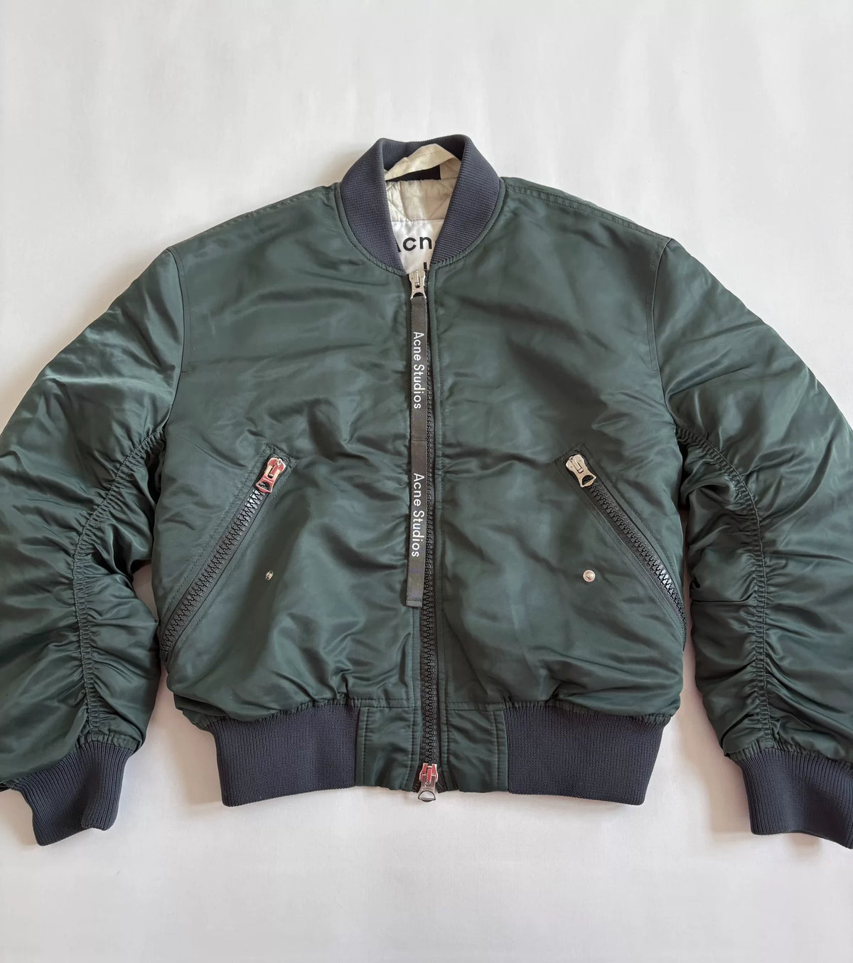 Acne Studios Bomber MA1 Pleated Jacket