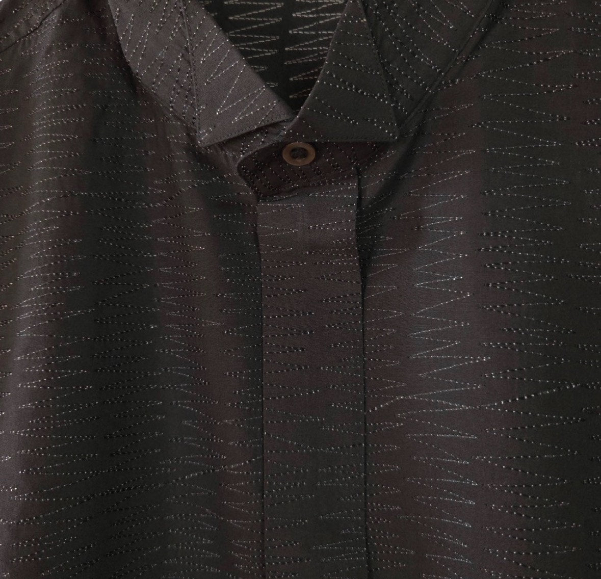 Issey Miyake 1980s Embroidered Long Sleeve Shirt
