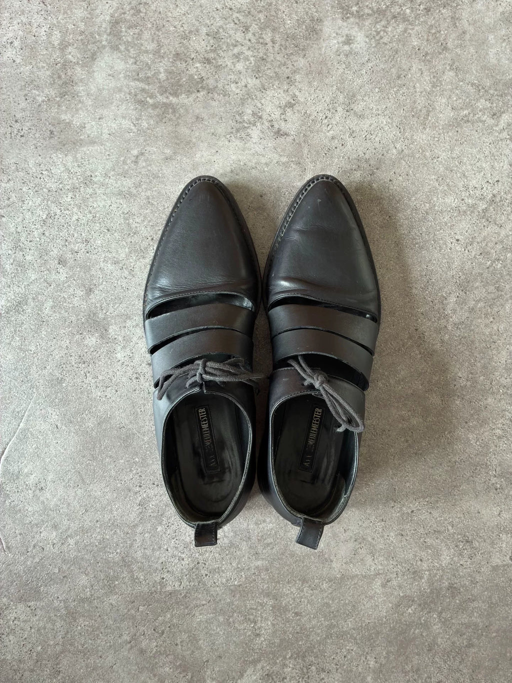 Ann Demeulemeester Pointed-Toe Derby Shoes