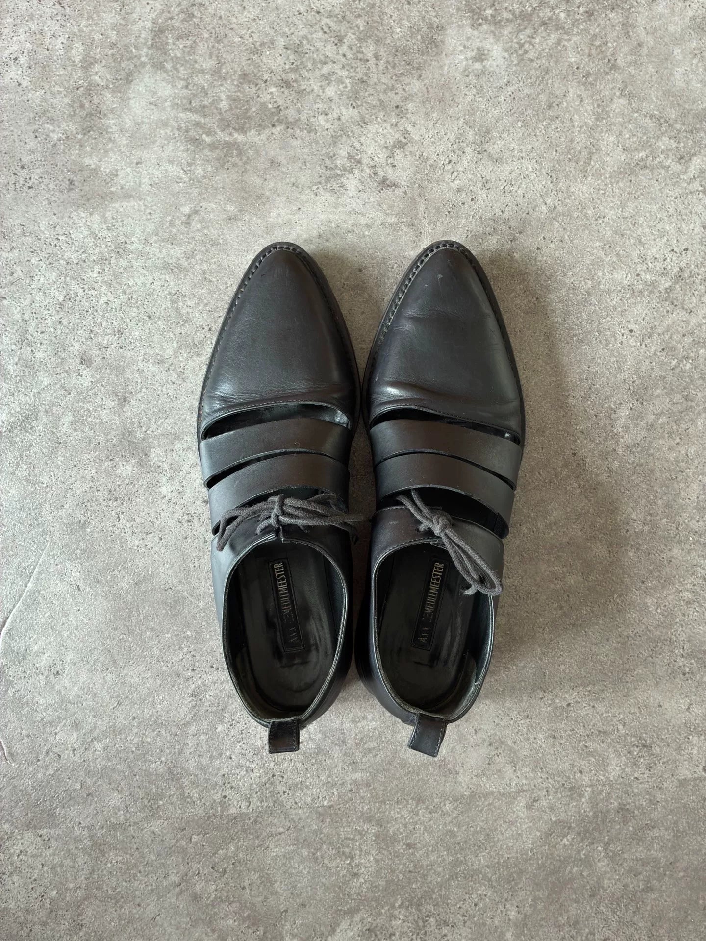 Ann Demeulemeester Pointed-Toe Derby Shoes