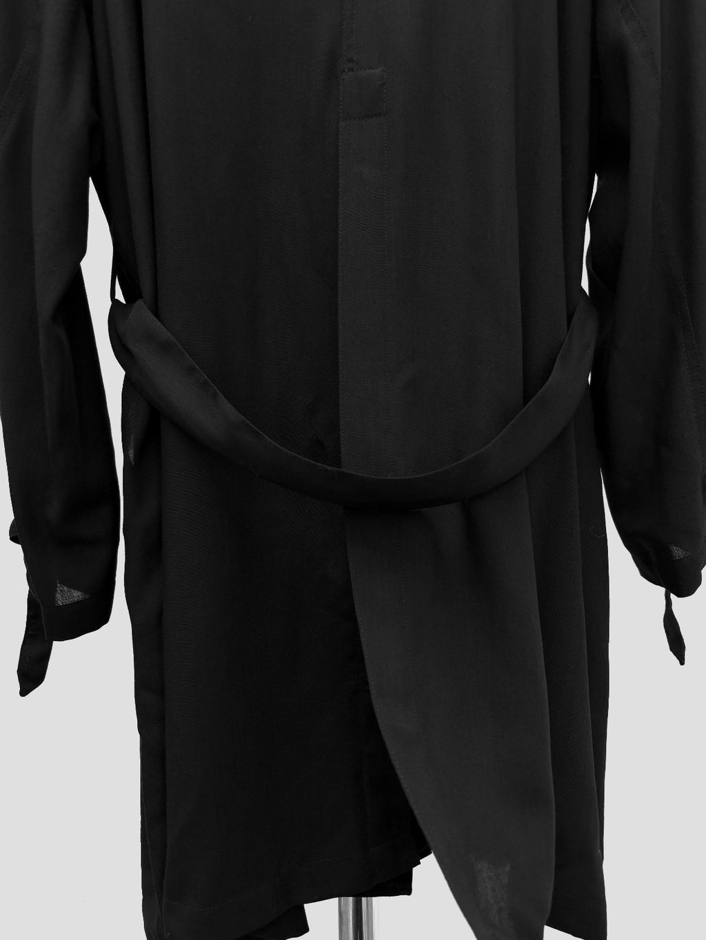 Ann Demeulemeester SS20 Wool Lace-Up Coat
