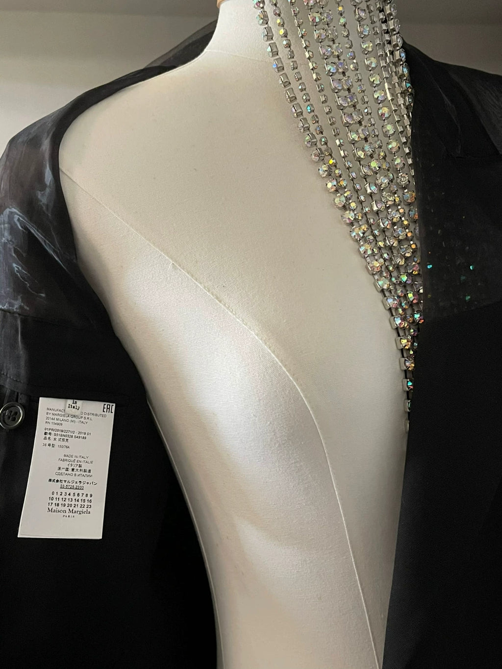 Maison Margiela Deconstructed Mesh Patchwork Jacket