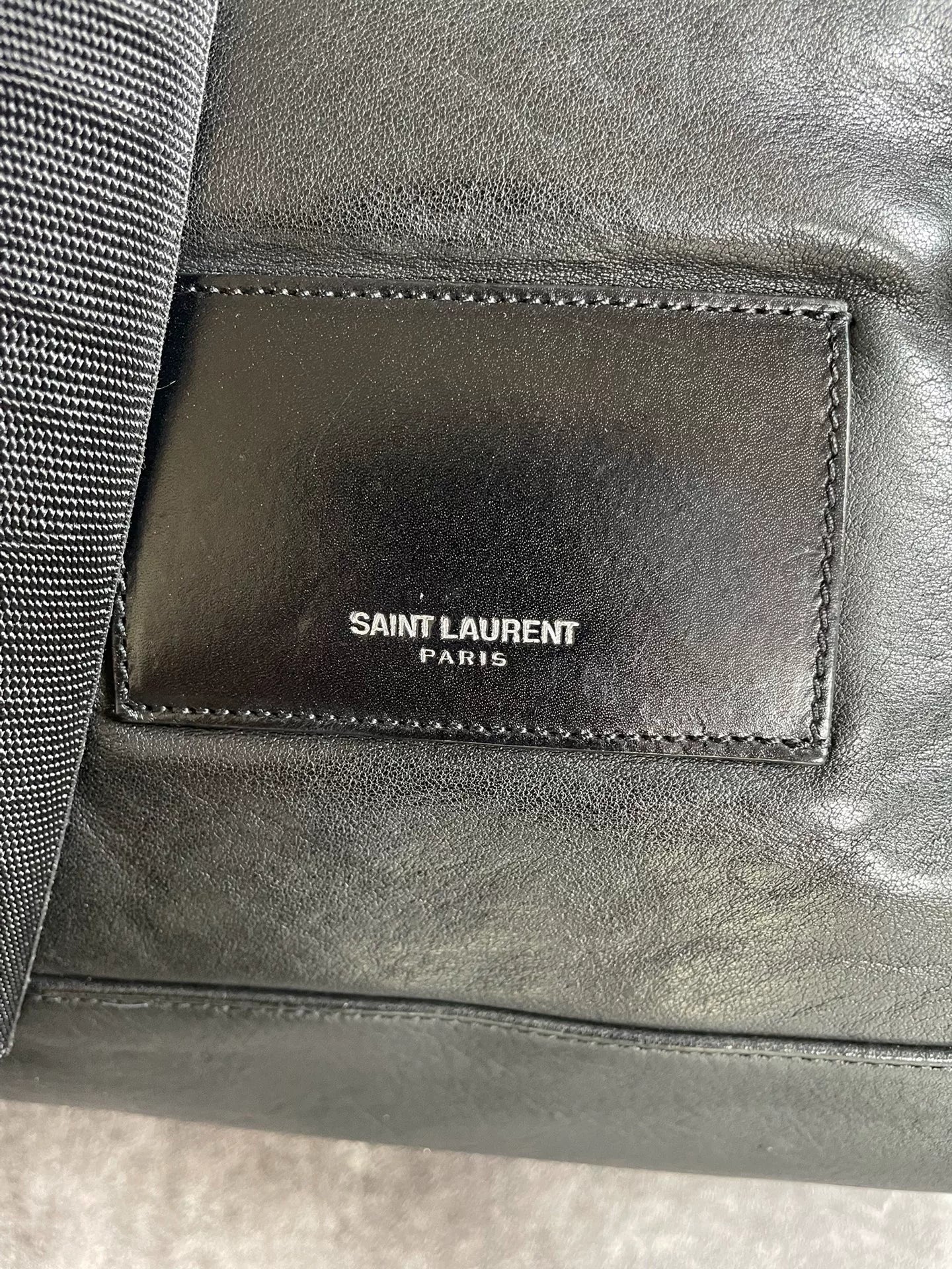 Saint Laurent Paris 14SS Black Multi-Zipper Leather Backpack by Hedi Slimane