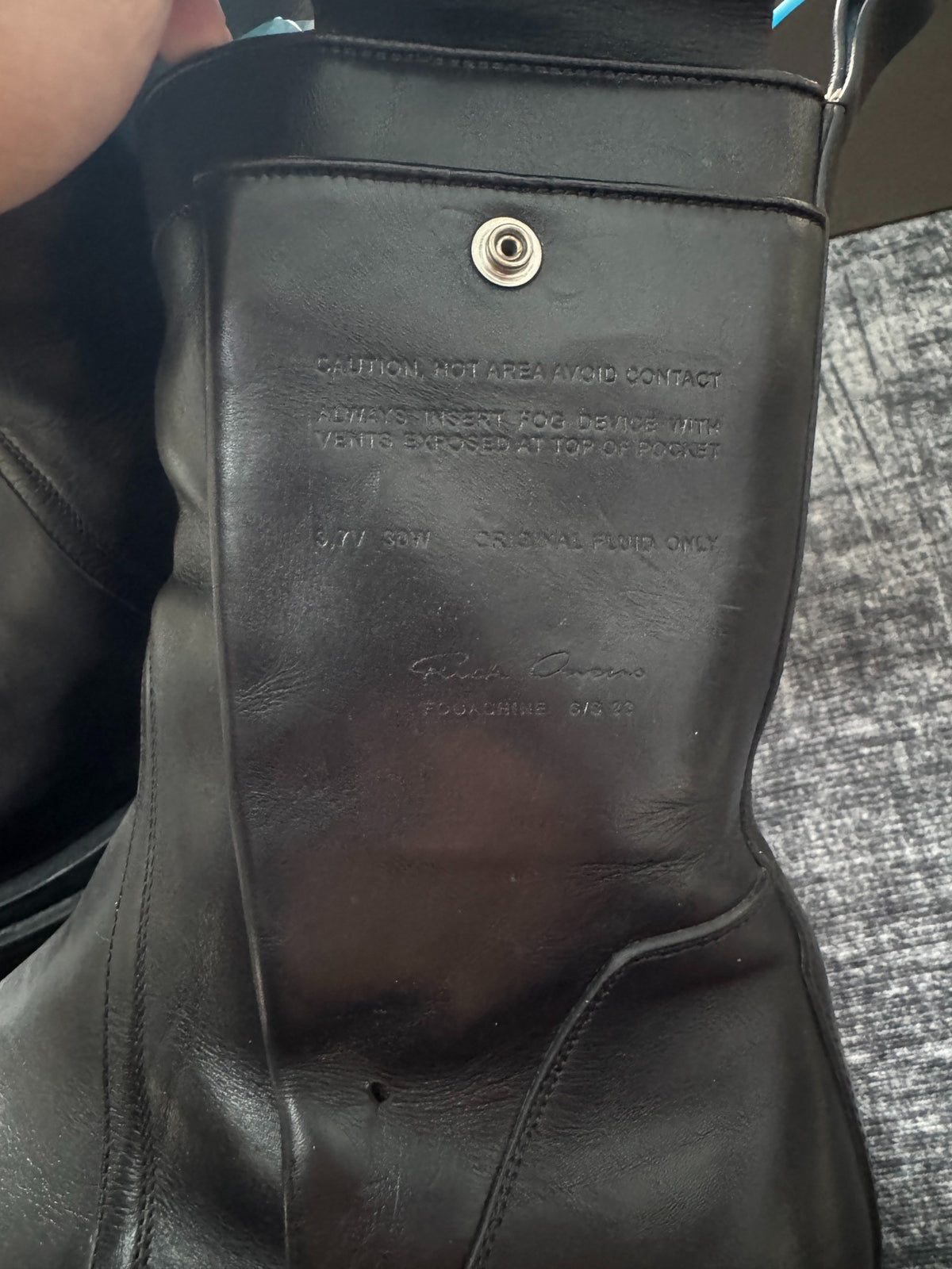 Rick Owens Shorts Bogun Chelsea Pocket Boots