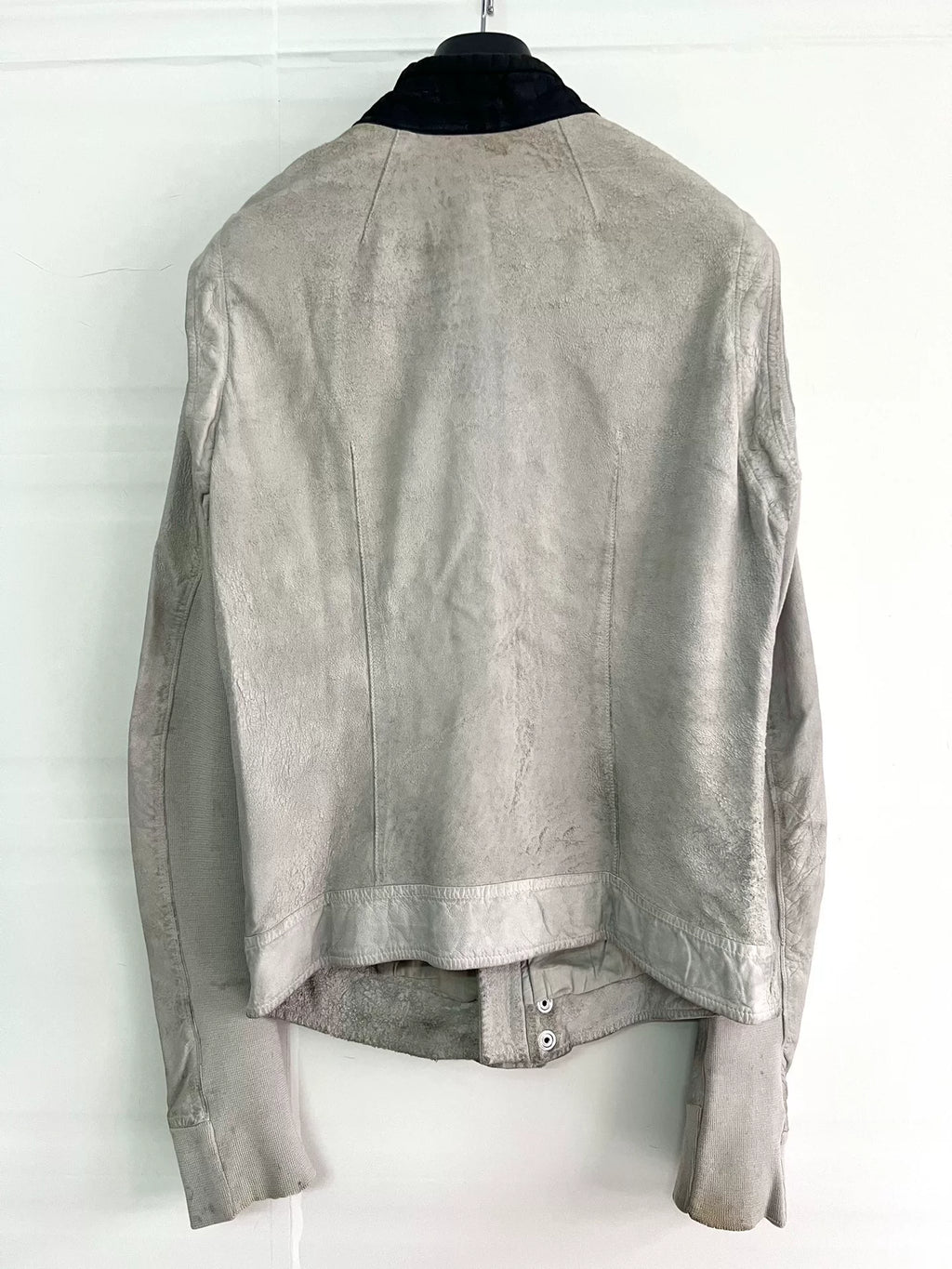 Rick Owens racing leather jacket