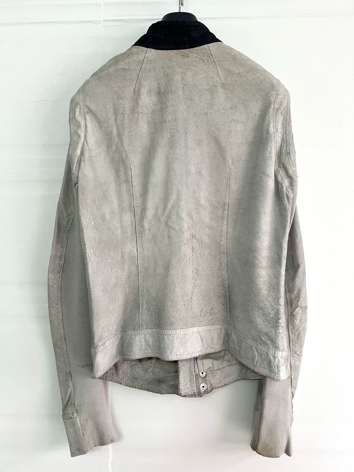 Rick Owens racing leather jacket