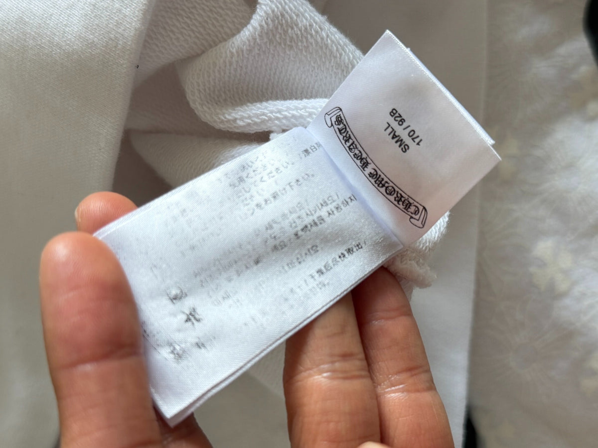 Chrome Hearts White Cross Sanskrit Print Hoodie