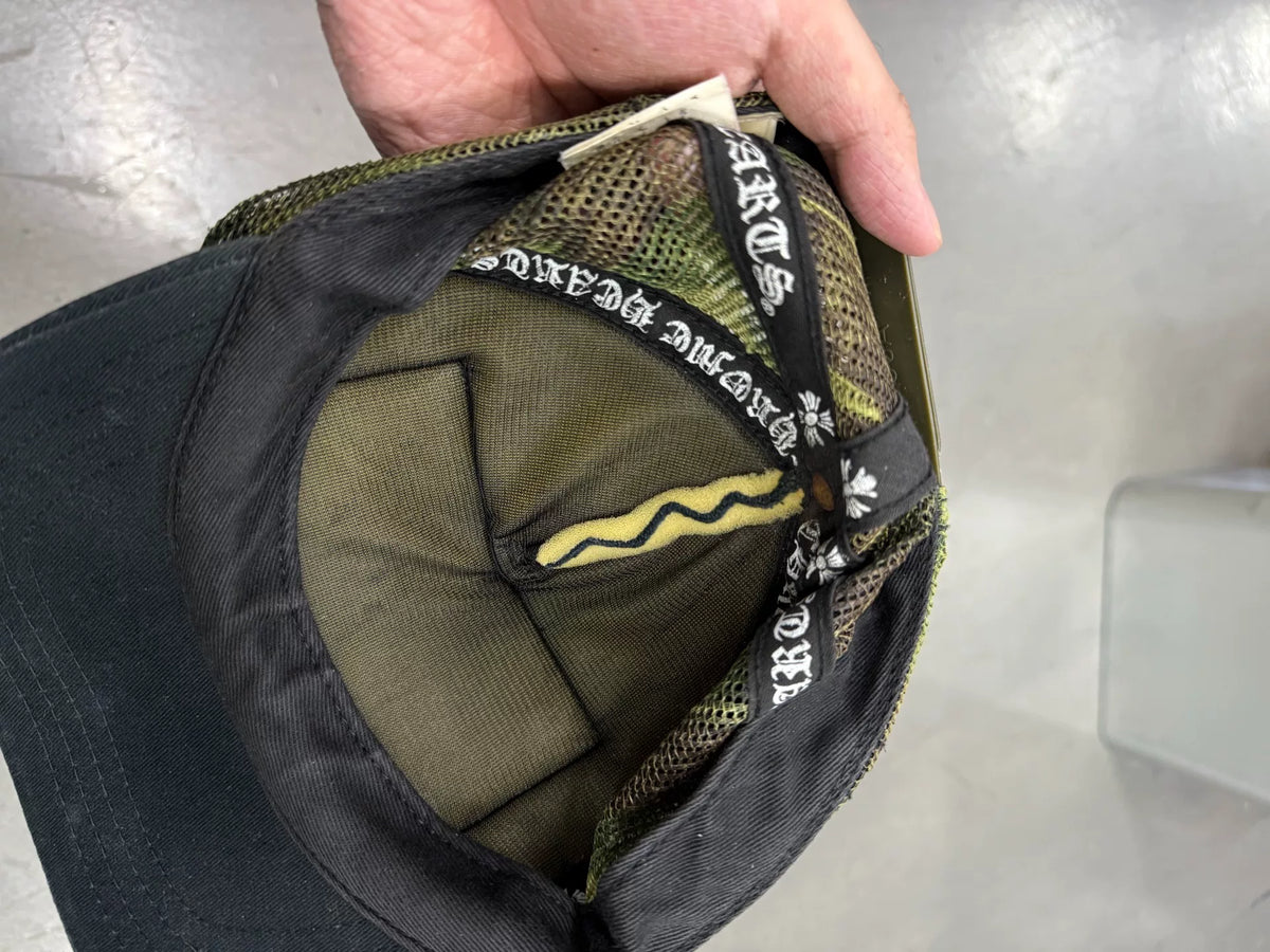 Chrome Hearts black camouflage Sanskrit baseball cap