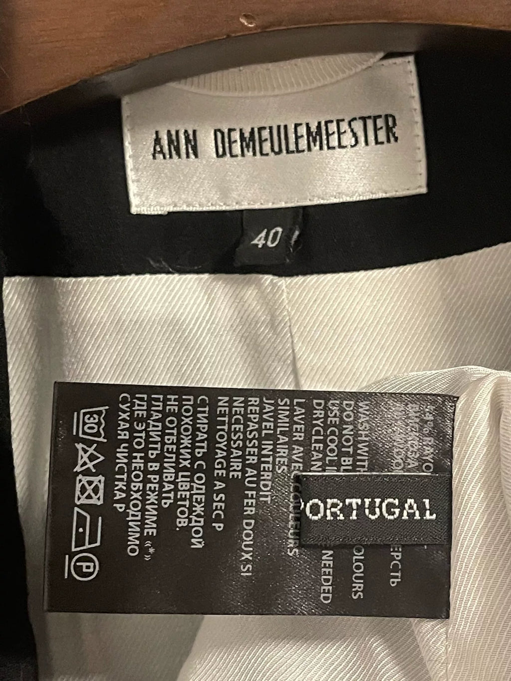 Ann Demeulemeester SS07 Asian Academy Style Suit Jacket