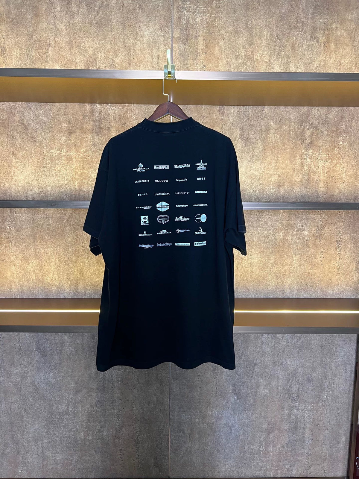 Balenciaga Logo Print Top