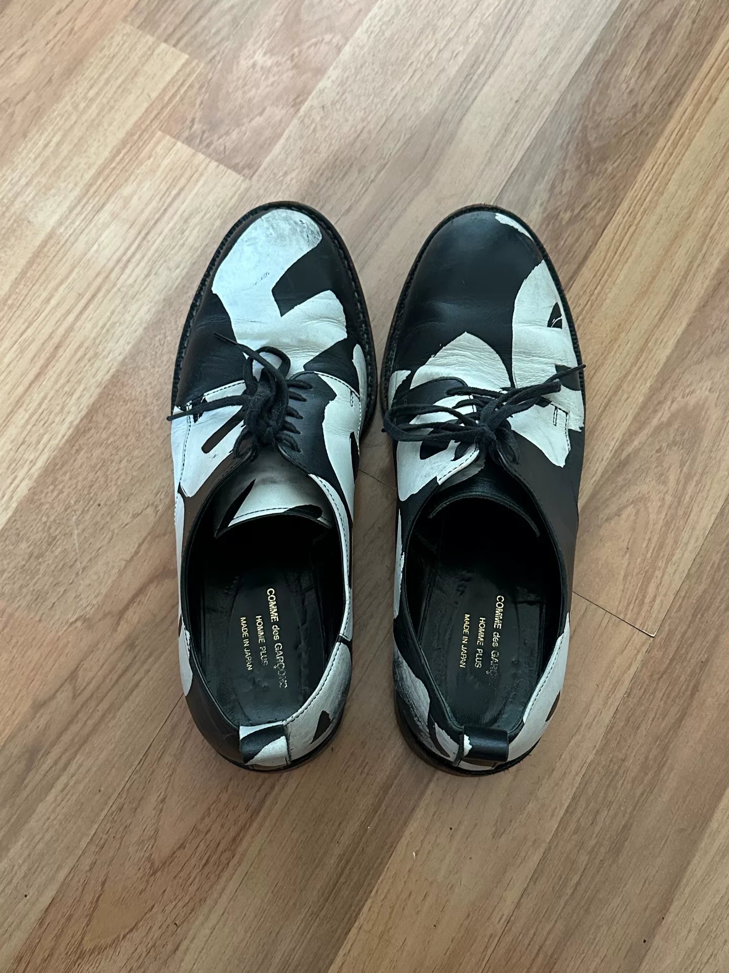Comme Des Garçons Homme Plus Black White Derby