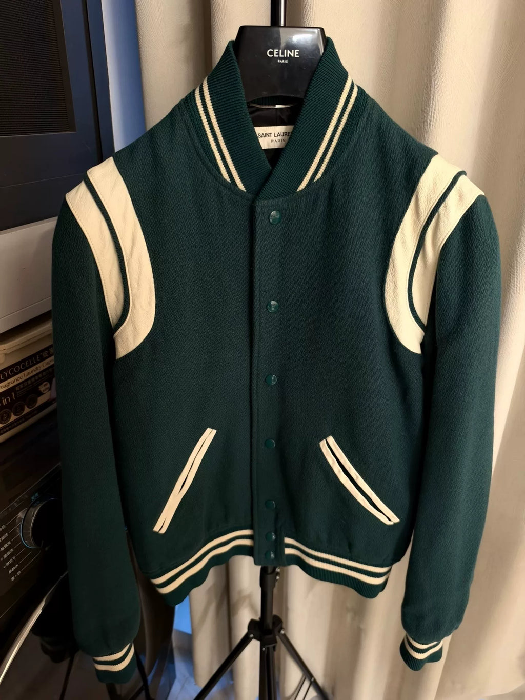 Saint Laurent FW20 Olive Teddy Jacket