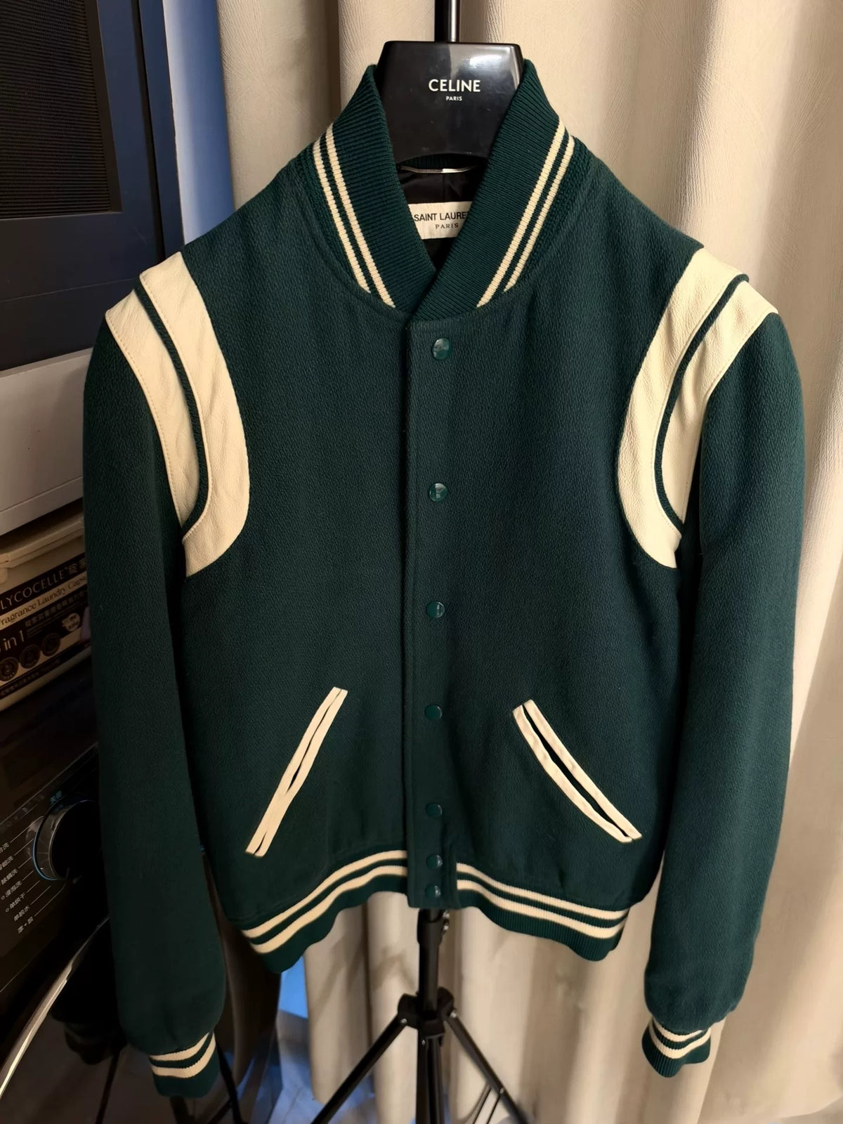 Saint Laurent FW20 Olive Teddy Jacket