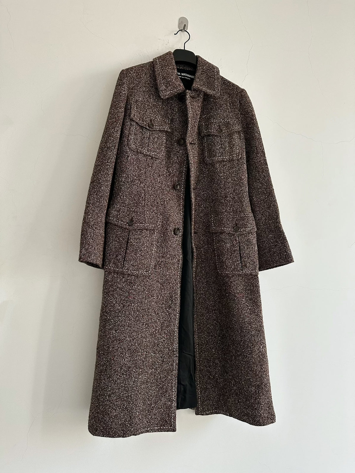 Junya Watanabe 2000 mixed-color wool coat