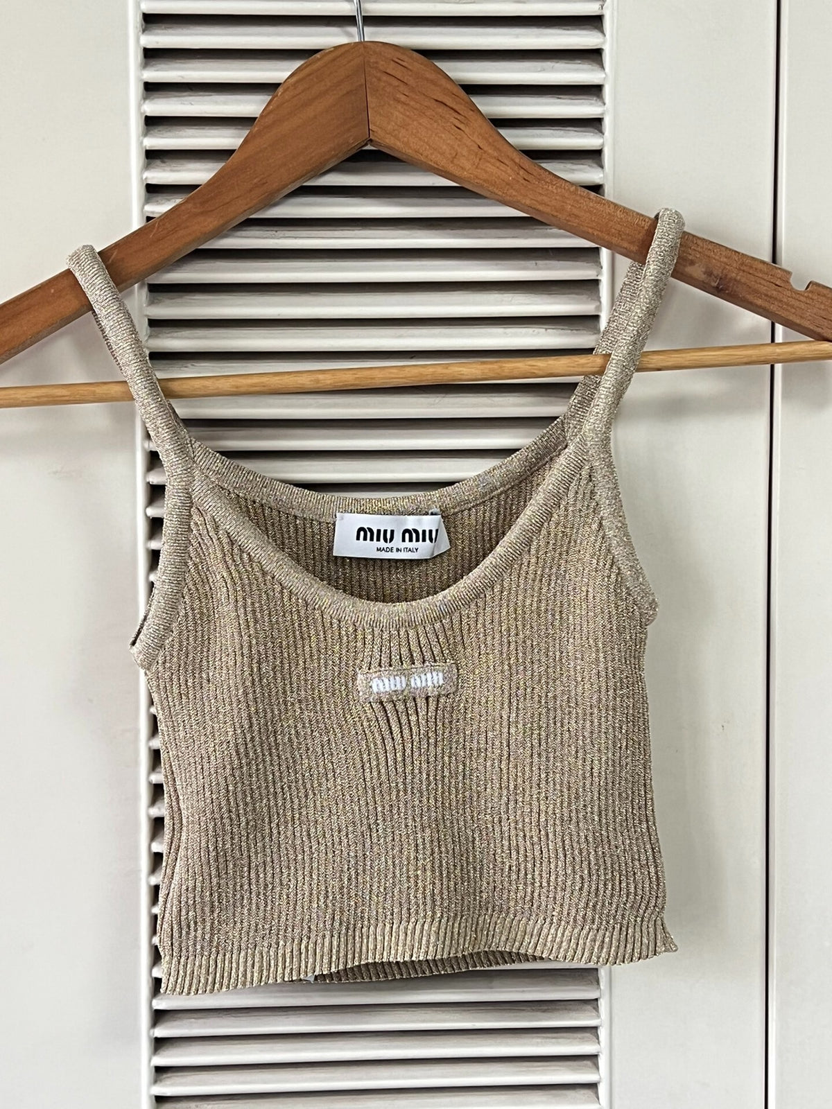 Miu Miu Knitted Camisole Tank Top