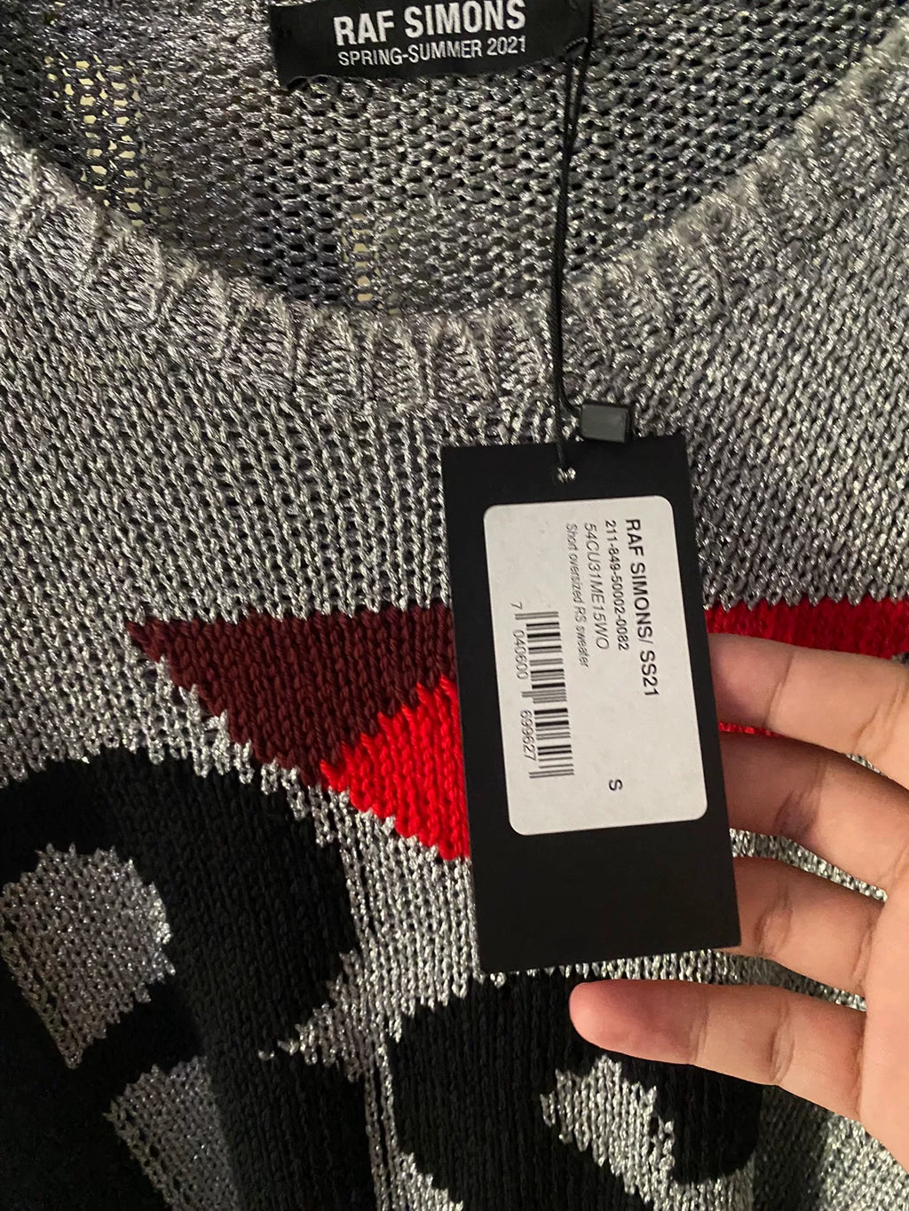 Raf Simons Silver Sweater