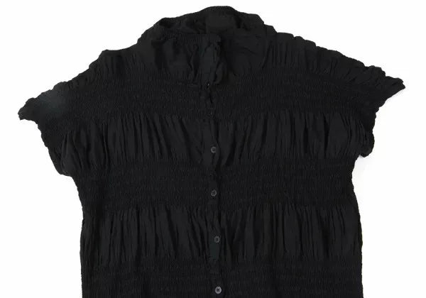 Issey Miyake Vintage Black Lace Pleated Top