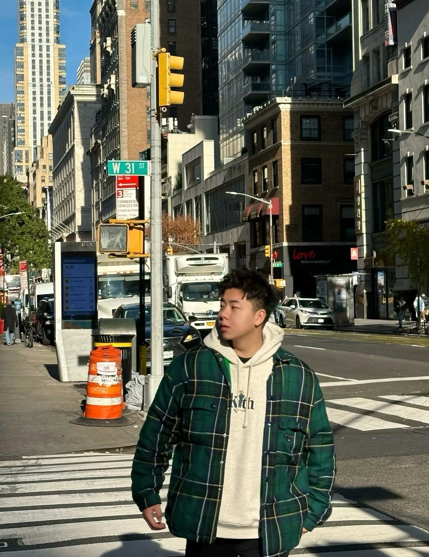 Prada Green Plaid Wool Flannel Jacket